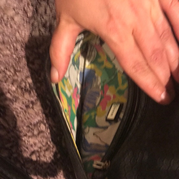 Y2K GUESS Black Croc Embossed Guess Clutch/Wristlet - Picture 4 of 5